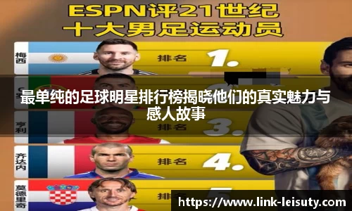 最单纯的足球明星排行榜揭晓他们的真实魅力与感人故事